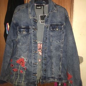 Nanette Lepore Flowers Jean Jacket.